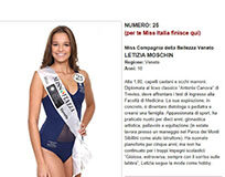 Miss Italia: con Letizia podio al Veneto