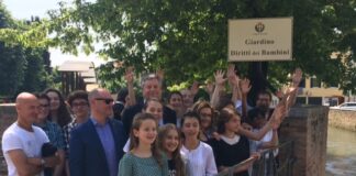 La corte di Palazzo Rinaldi titolata ai Diritti dei Bambini