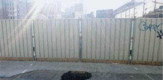 Voragine in via Brenta Vecchia a Mestre