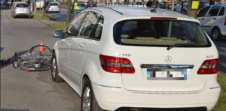 Incidente su ciclabile viale Trento Trieste