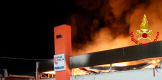 INCENDIO ALLA OVAG DI CREVADA. RIENTRATO L’ALLARME.