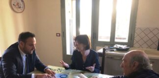 Il candidato Mario Conte a casa dei trevigiani