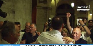 La lunga notte elettorale di Mario Conte, nuovo sindaco di Treviso
