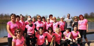 Dal remo alla corsa : il gruppo “Ugo” al via di Bibione in Rosa