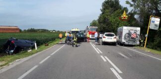 Incidente tra camper e quattro auto sulla Treviso mare