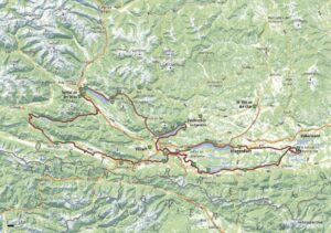 Carinzia mappa Gran Tour km 340