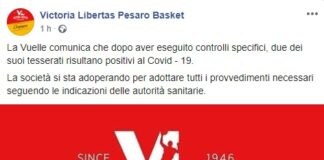 Pesaro, due tesserati positivi al Covid-19: campionato finito?