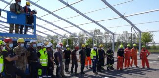 Cresce a Schiavonia l’ospedale da campo donato dal Qatar Ospedale da campo Schiavonia