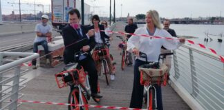 Ponte della Libertà: inaugurato il tratto finale della pista ciclabile Inaugurazione pista ciclabile Ponte della Libertà