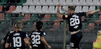 Venezia FC-Pescara, Firenze: “Mancano ancora quattro gare, non è successo nulla” Firenze dopo il goal al Pescara