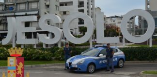 Jesolo, Daspo “Willy” a giovani violenti Polizia di Stato in azione a Jesolo - foto di repertorio