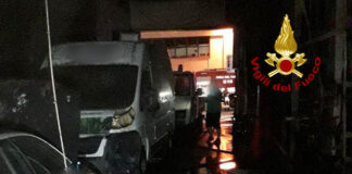 Incendio in un’autofficina a Marghera autofficina incendiata a Marghera