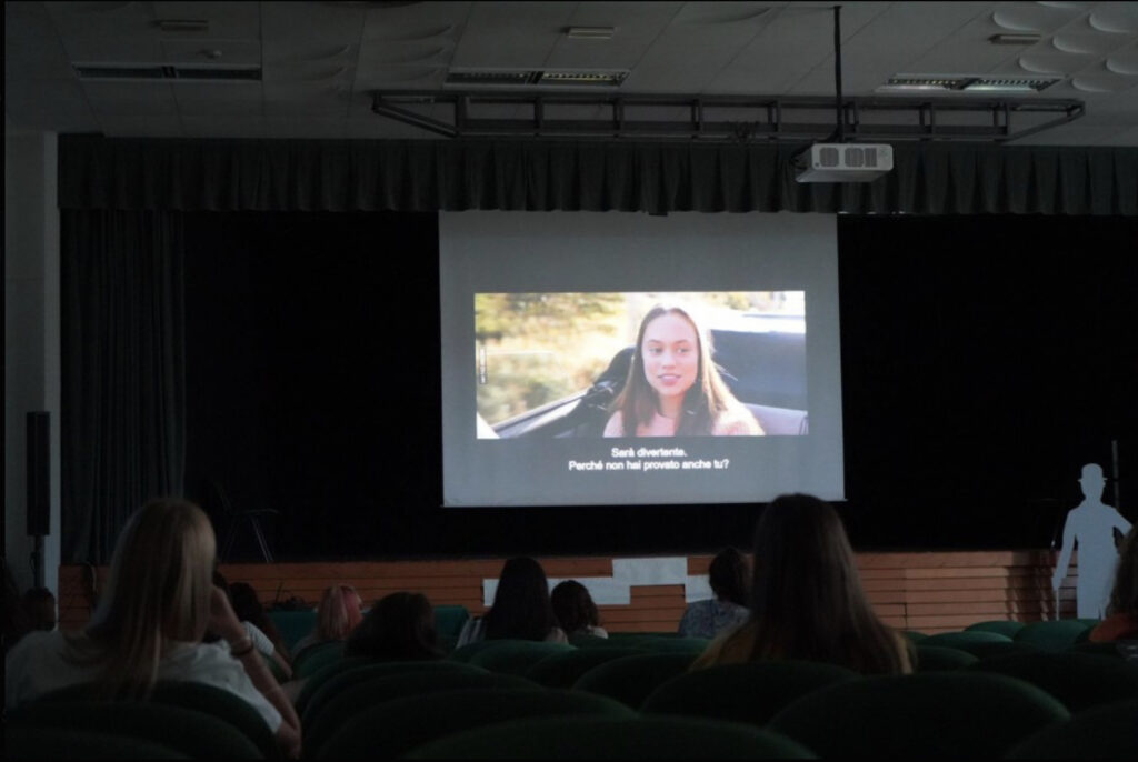 Un momento delle proiezioni in sala del Giffoni Film Festival