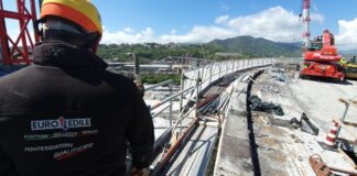 Lavoratori trevigiani per il restyling dello svincolo del Ponte Morandi