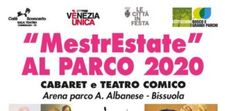 “MestrEstate al Parco 2020” all’Arena del Parco Albanese La locandina di MestrEstate 2020