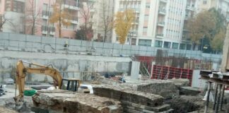 Dal cantiere dell’ex Provincia “sbuca” un tratto di fortificazione medievale