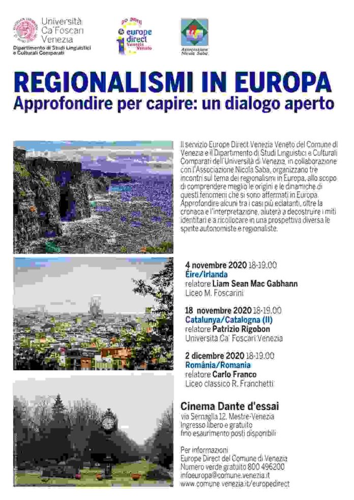 Locandina Regionalismi in Europa
