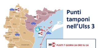 Punti tamponi: nell’Ulss 3 undici postazioni, più una “mobile” La mappa dei punti tamponi dell'Ulss 3