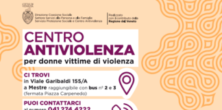 Il 2020 del Centro Antiviolenza del Comune di Venezia: 221 donne hanno chiesto aiuto per la prima volta Servizi antiviolenza, i recapiti