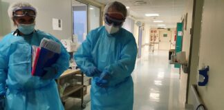 Covid 19, sono 2236 i positivi nel trevigiano con 40 ricoverati I primari di Medicina interna Moreno Scevola e di Geriatria Flavio Busonera dirigono in corsia