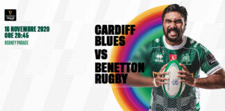 Benetton Rugby, dopo un mese torna in campo oggi contro il Cardiff