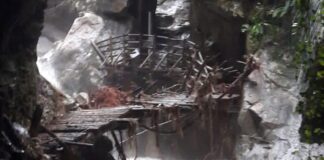 La furia dell’acqua distrugge il sito naturalistico delle Grotte del Caglieron