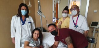 E’ Gioia Antonella la prima nata del Veneziano, all’Ospedale Angelo che sfiora quota 2000 La famiglia Maiolino con Gioia Antonella