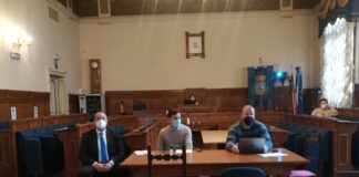 Arriva “SanDonàFacile”, Sportello On Line dei servizi per Cittadini e Imprese Il Sindaco Andrea Cereser, l'Assessore all'Innovazione Stefano Serafin e l'Area Manager di Maggioli SPA Antonio Cicchiello alla conferenza stampa di lancio dell'iniziativa