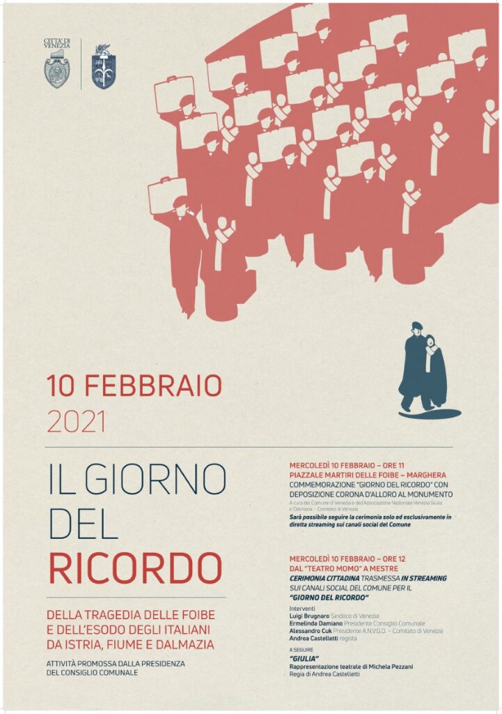 Locandina Giorno del Ricordo 2021