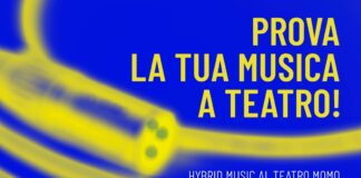 Riaprono le sale prove della Hybrid Music e lo fanno spostandosi sul palco del Teatro Momo Locandina Hybrid Music