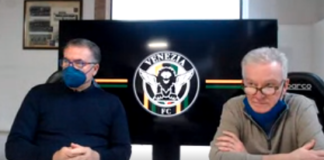 Cardinaletti: “Il Taliercio diventerà la casa del Venezia FC” Niederauer (a destra) e Cardinaletti in conference-call