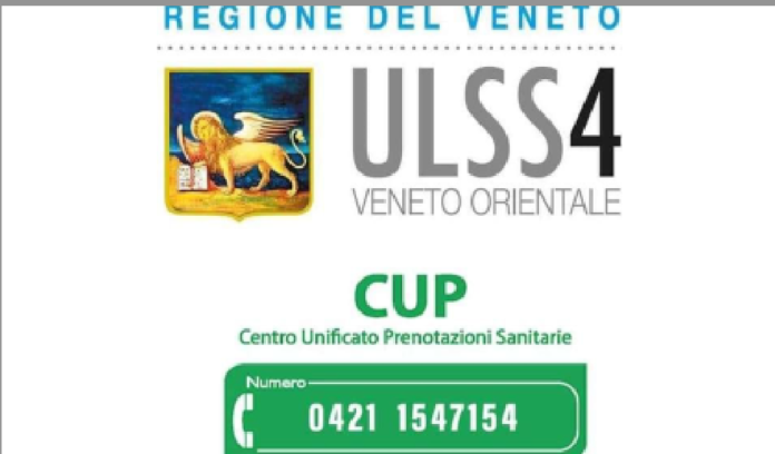 Il nuovo numero del CUP dell'Ulss4
