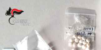 San Dona’, arrestato pusher 23enne con 43 dosi di stupefacente La droga sequestrata dai Carabinieri di San Dona'