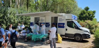 I “camper tamponi” dell’Ulss 3 Serenissima per gli operatori e per gli ospiti della struttura di Isola Verde