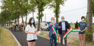 Jesolo, inaugurata la ciclabile di via Danimarca