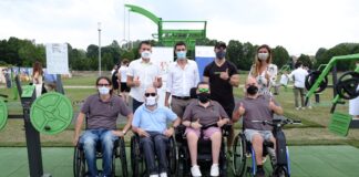 Inaugurata dal vicesindaco Tomaello e dal campione olimpico Cassina la nuova area fitness al Parco Bissuola