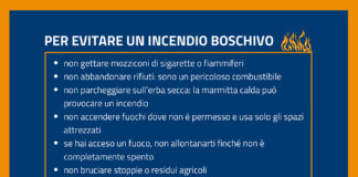 Temperature elevate: stato di pericolo di incendi boschivi