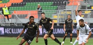 Venezia FC-Spezia 1-2, beffa nel finale per gli arancioneroverdi David Okereke in Venezia-Spezia
