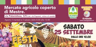 Sabato 25 Settembre al mercato agricolo di Campagna Amica a Mestre Mostra e Degustazioni dei vini doc Lison Pramaggiore e doc Piave