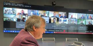 Insediato il nuovo Consiglio Metropolitano di Venezia Il Sindaco della Città Metropolitana di Venezia, Luigi Brugnaro, presiede la prima seduta del nuovo Consiglio in videoconferenza