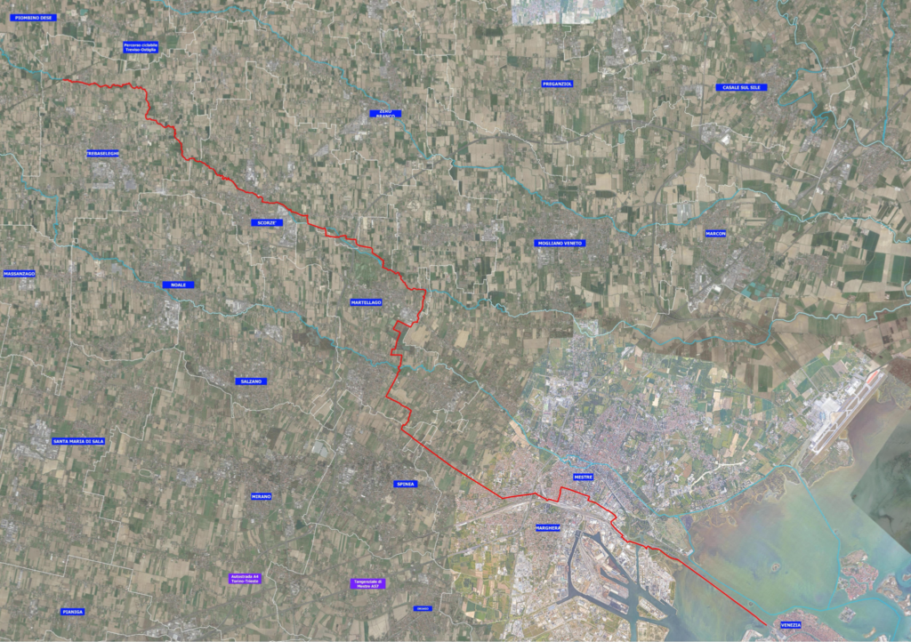 Il percorso ciclabile Treviso-Ostiglia