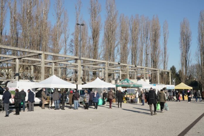Il mercato agricolo al parco Albanese di Mestre