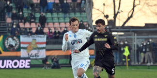 Venezia FC, lesione al bicipite femorale per Vacca Antonio Junior Vacca in Venezia Empoli, ©Marco Sabadin/Vision/Sestini