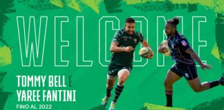 Tommy Bell e di Yaree Fantini nuovi rinforzi del Benetton Rugby