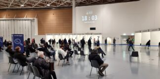 Vaccinazioni: da marzo, nell’Ulss 3, cinque centri aperti, orari modulati su famiglie e lavoratori L'interno del Pala Expo a Marghera