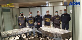 Contrabbando di sigarette: sequestrati 55 kg all’Aeroporto Marco Polo La Guardia di Finanza di Venezia con le sigarette sequestrate