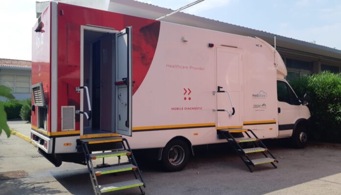L'unità mobile per lo screening mammografico dell'Ulss 3