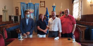 A San Dona’ un’unica squadra di calcio dal prossimo campionato Da sinistra: Cereser, Dorigo, Siciliotto, Serafin