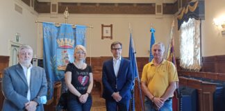 Fiera Campionaria e San Donà Fumetto verso il tutto esaurito Da sinistra: Faloppa, Tuzzato, Cereser, Ortoncelli