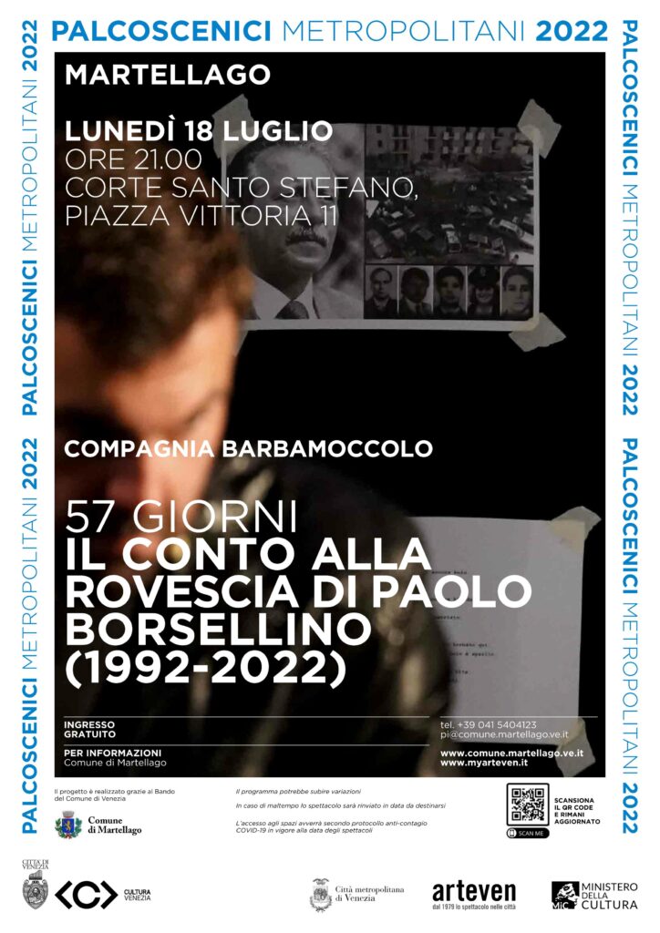 Locandina "Il conto alla rovescia di Paolo Borsellino"